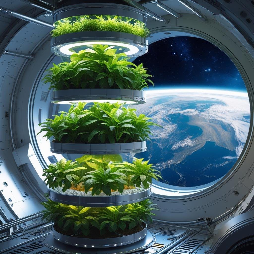 Hydroponics in Space