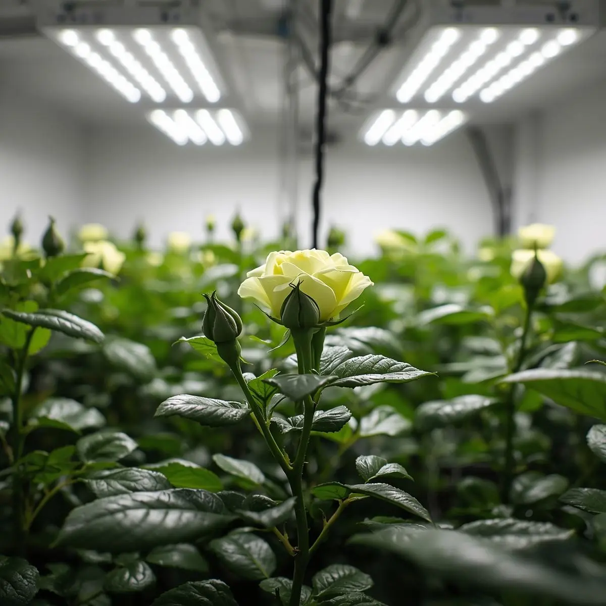 Ideal temperature, humidity, and light setup for indoor hydroponic roses