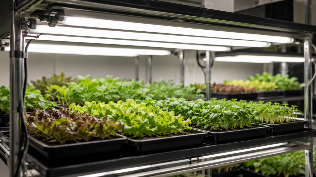 Best grow lights for seedlings using T5 fluorescent lighting in a propagation setup