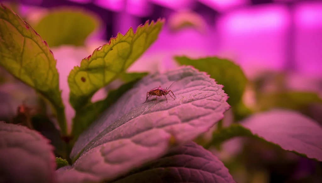 Predatory mite used for biological control in hydroponic pest identification and IPM programme